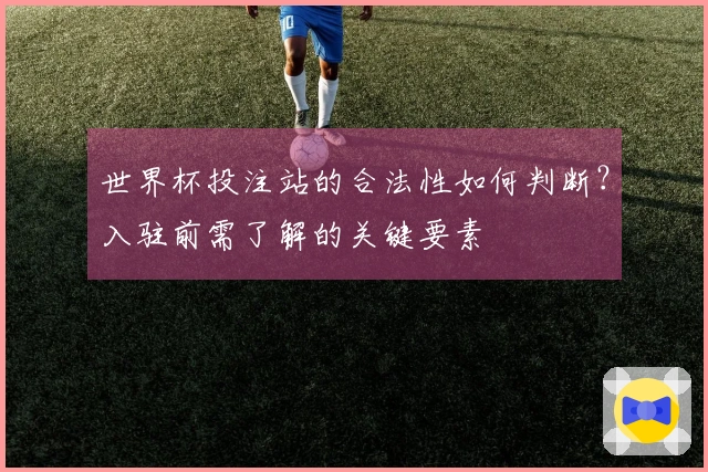 世界杯投注站的合法性如何判断?入驻前需了解的关键要素